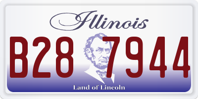 IL license plate B287944