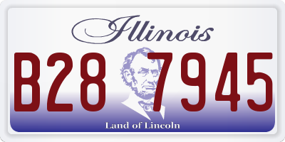 IL license plate B287945