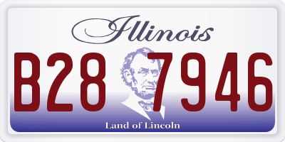 IL license plate B287946