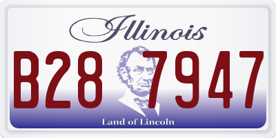 IL license plate B287947