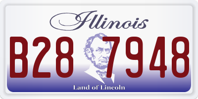IL license plate B287948