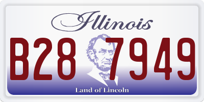 IL license plate B287949
