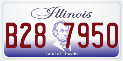 IL license plate B287950