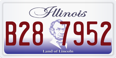 IL license plate B287952