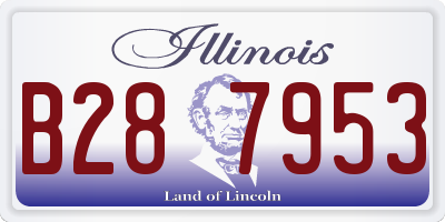 IL license plate B287953