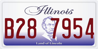 IL license plate B287954