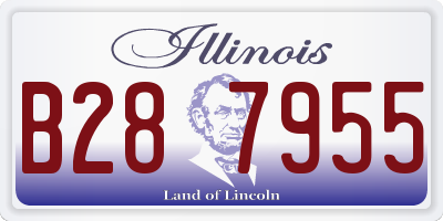IL license plate B287955