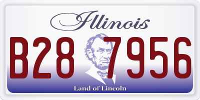 IL license plate B287956