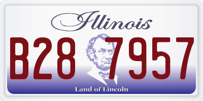 IL license plate B287957