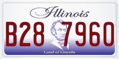IL license plate B287960
