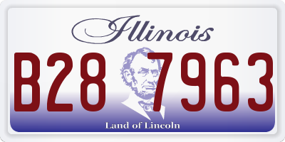 IL license plate B287963