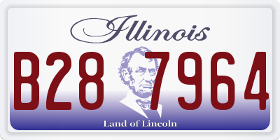 IL license plate B287964