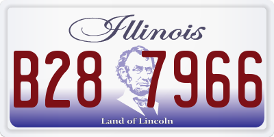 IL license plate B287966