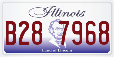 IL license plate B287968