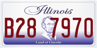 IL license plate B287970
