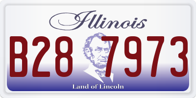 IL license plate B287973