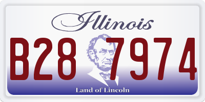 IL license plate B287974