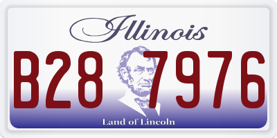 IL license plate B287976