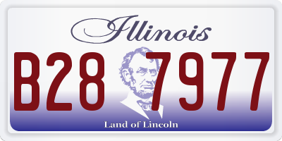 IL license plate B287977