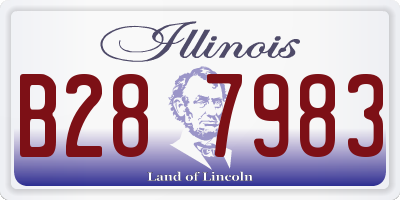 IL license plate B287983