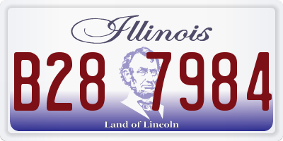IL license plate B287984