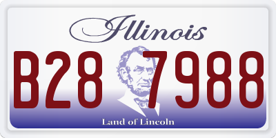 IL license plate B287988
