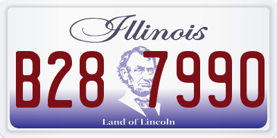 IL license plate B287990