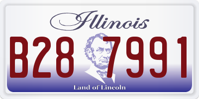IL license plate B287991
