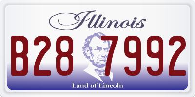 IL license plate B287992