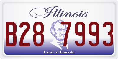IL license plate B287993