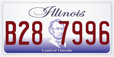 IL license plate B287996