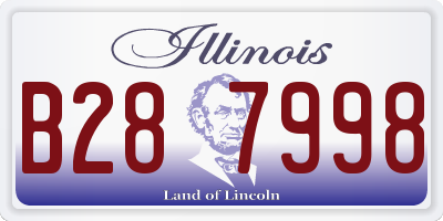 IL license plate B287998