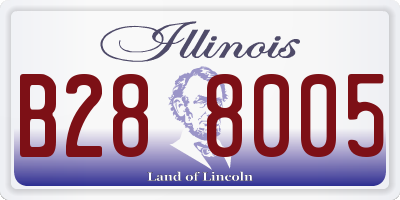 IL license plate B288005