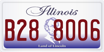 IL license plate B288006