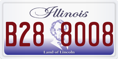 IL license plate B288008
