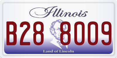 IL license plate B288009
