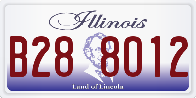 IL license plate B288012