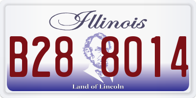 IL license plate B288014