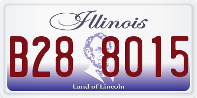 IL license plate B288015