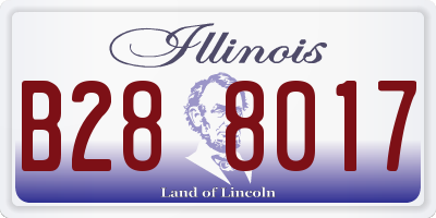 IL license plate B288017