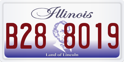 IL license plate B288019