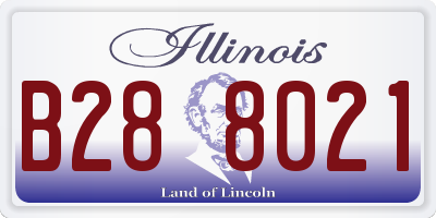 IL license plate B288021