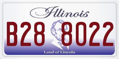 IL license plate B288022