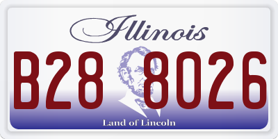 IL license plate B288026