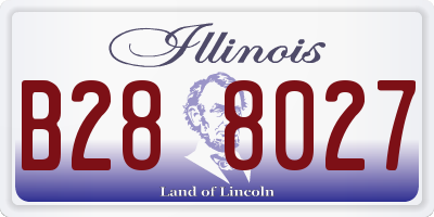 IL license plate B288027