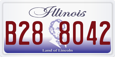 IL license plate B288042