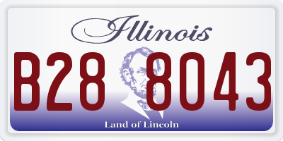 IL license plate B288043