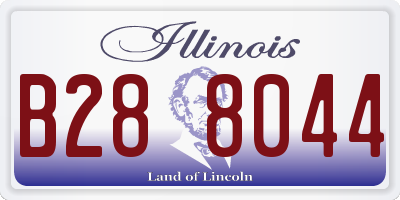 IL license plate B288044