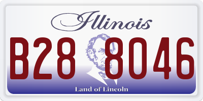 IL license plate B288046