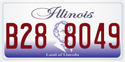 IL license plate B288049